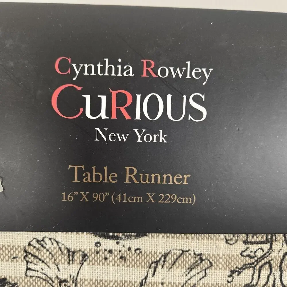 Cynthia Rowley Curious Halloween Beige & Black 